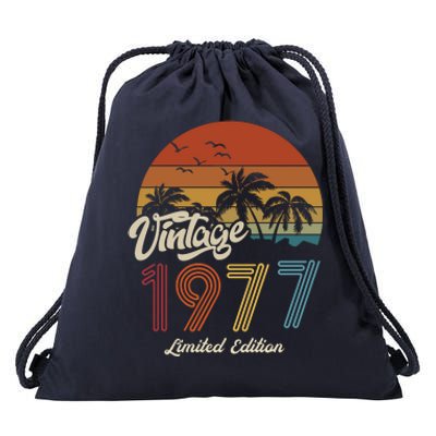 46th Birthday Vintage Limited Edition 1977 Drawstring Bag