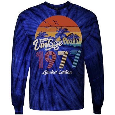 46th Birthday Vintage Limited Edition 1977 Tie-Dye Long Sleeve Shirt