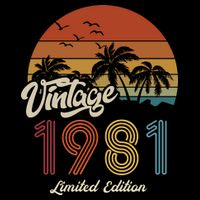 42nd Birthday Vintage Limited Edition 1981 Sweatshirt