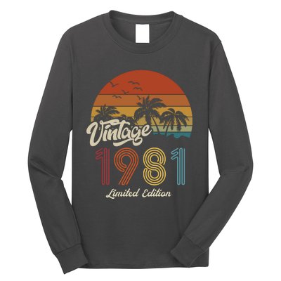 42nd Birthday Vintage Limited Edition 1981 Long Sleeve Shirt