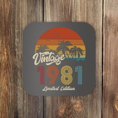 42nd Birthday Vintage Limited Edition 1981 Coaster