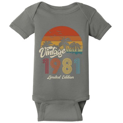 42nd Birthday Vintage Limited Edition 1981 Baby Bodysuit