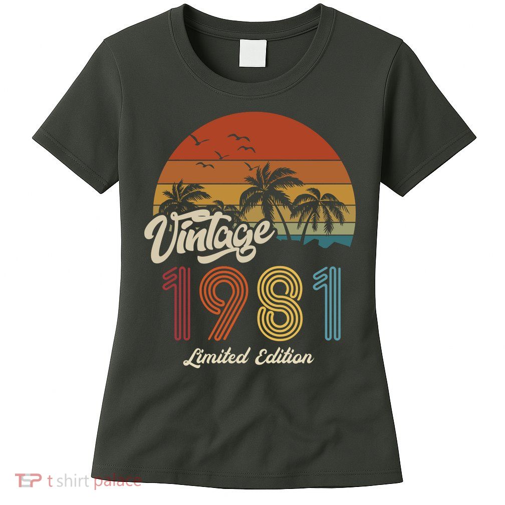 42nd Birthday Vintage Limited Edition 1981 Womens T-Shirt