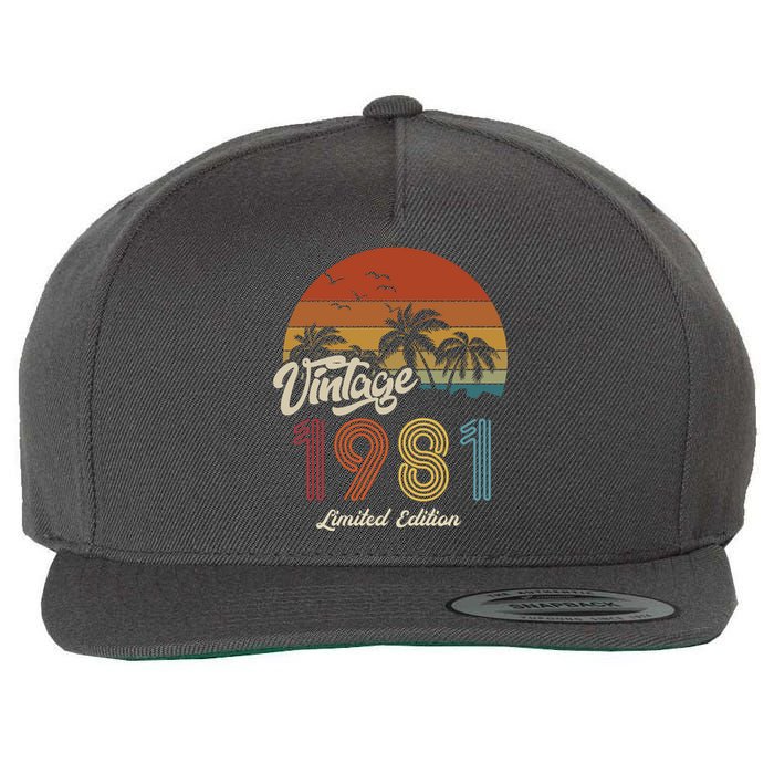 42nd Birthday Vintage Limited Edition 1981 Wool Snapback Cap