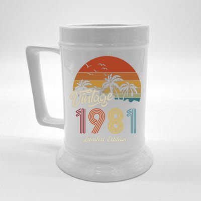 42nd Birthday Vintage Limited Edition 1981 Beer Stein