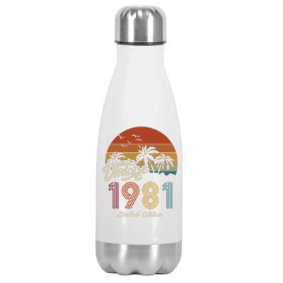 42nd Birthday Vintage Limited Edition 1981 Stainless Steel Insulated Water Bottle