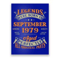 44th Birthday Vintage Legends Born In September 1979 Gift Poster