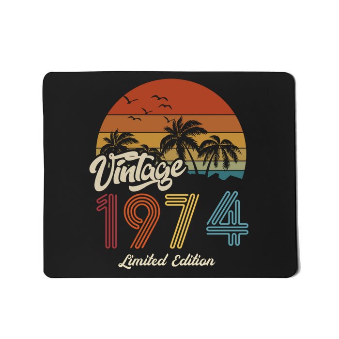 49th Birthday Vintage Limited Edition 1974 Mousepad