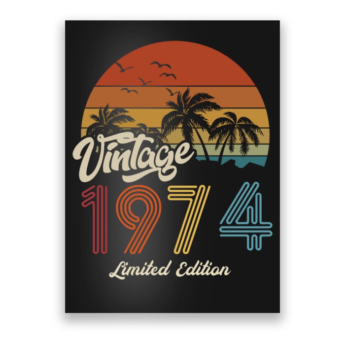 49th Birthday Vintage Limited Edition 1974 Poster