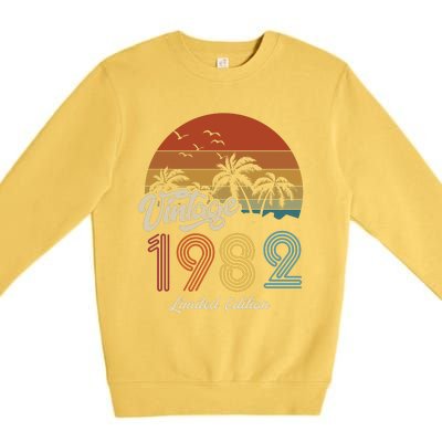 41st Birthday Vintage Limited Edition 1982 Premium Crewneck Sweatshirt