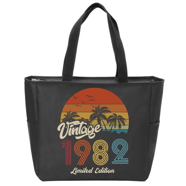 41st Birthday Vintage Limited Edition 1982 Zip Tote Bag