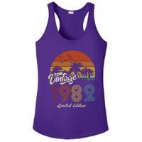 41st Birthday Vintage Limited Edition 1982 Ladies PosiCharge Competitor Racerback Tank