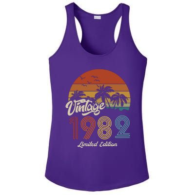 41st Birthday Vintage Limited Edition 1982 Ladies PosiCharge Competitor Racerback Tank