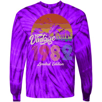 41st Birthday Vintage Limited Edition 1982 Tie-Dye Long Sleeve Shirt