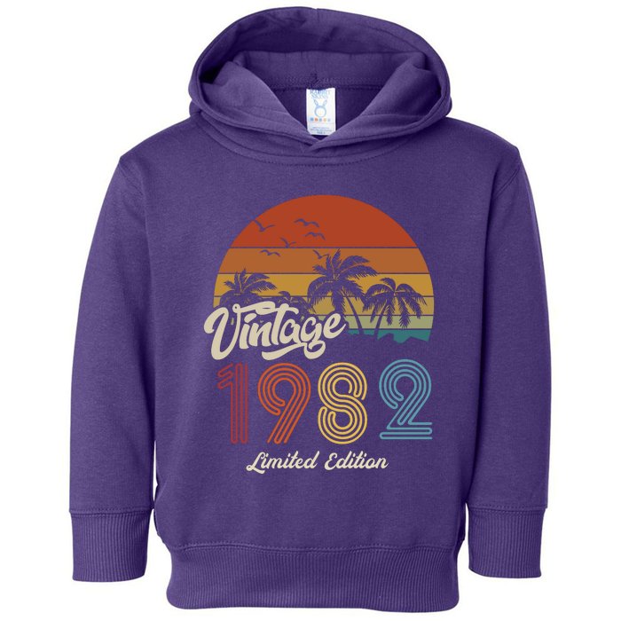 41st Birthday Vintage Limited Edition 1982 Toddler Hoodie