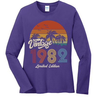 41st Birthday Vintage Limited Edition 1982 Ladies Long Sleeve Shirt