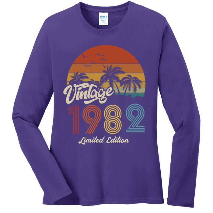 41st Birthday Vintage Limited Edition 1982 Ladies Long Sleeve Shirt