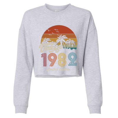 41st Birthday Vintage Limited Edition 1982 Cropped Pullover Crew