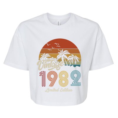 41st Birthday Vintage Limited Edition 1982 Bella+Canvas Jersey Crop Tee