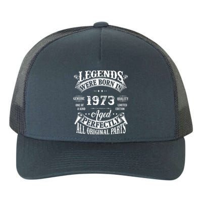 49th Birthday Vintage Birthday Legends Born In 1973 Yupoong Adult 5-Panel Trucker Hat