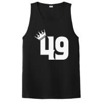 49th Birthday Women Vintage Number 49 With Crown PosiCharge Competitor Tank