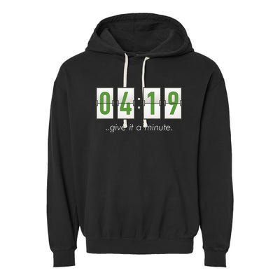 420 Clock 419 Subtle Stoner Marijuana Weed Humor Garment-Dyed Fleece Hoodie