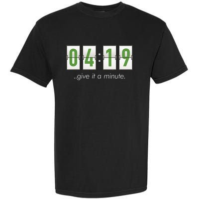 420 Clock 419 Subtle Stoner Marijuana Weed Humor Garment-Dyed Heavyweight T-Shirt