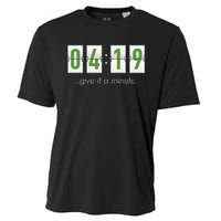 420 Clock 419 Subtle Stoner Marijuana Weed Humor Cooling Performance Crew T-Shirt