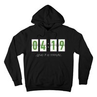 420 Clock 419 Subtle Stoner Marijuana Weed Humor Hoodie