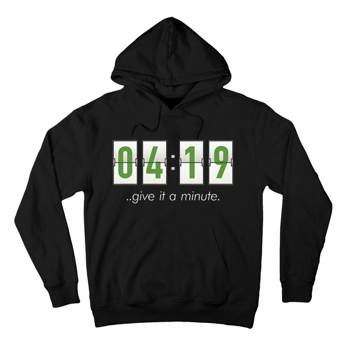 420 Clock 419 Subtle Stoner Marijuana Weed Humor Hoodie