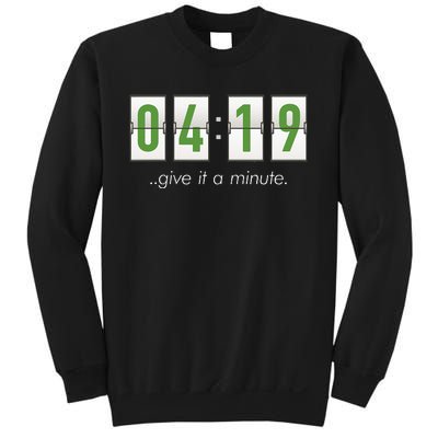 420 Clock 419 Subtle Stoner Marijuana Weed Humor Sweatshirt