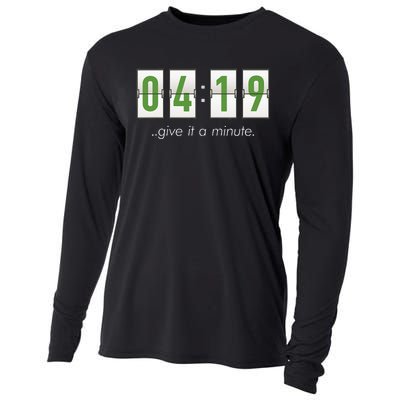 420 Clock 419 Subtle Stoner Marijuana Weed Humor Cooling Performance Long Sleeve Crew