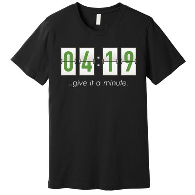 420 Clock 419 Subtle Stoner Marijuana Weed Humor Premium T-Shirt