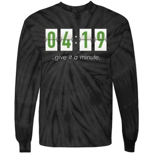 420 Clock 419 Subtle Stoner Marijuana Weed Humor Tie-Dye Long Sleeve Shirt