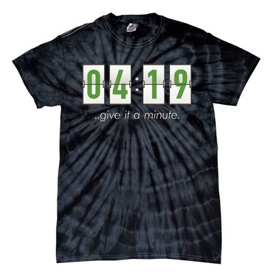 420 Clock 419 Subtle Stoner Marijuana Weed Humor Tie-Dye T-Shirt