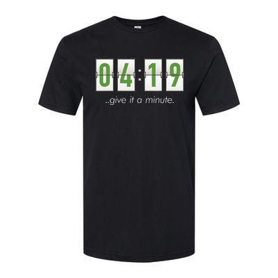 420 Clock 419 Subtle Stoner Marijuana Weed Humor Softstyle CVC T-Shirt