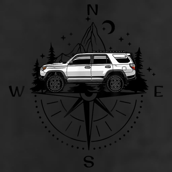 4runner Camping 7 Panel Mesh Trucker Snapback Hat