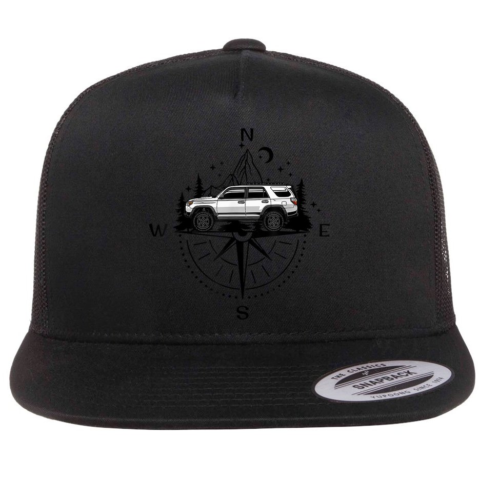 4runner Camping Flat Bill Trucker Hat