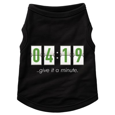 420 Clock 419 Subtle Stoner Marijuana Weed Humor Doggie Tank