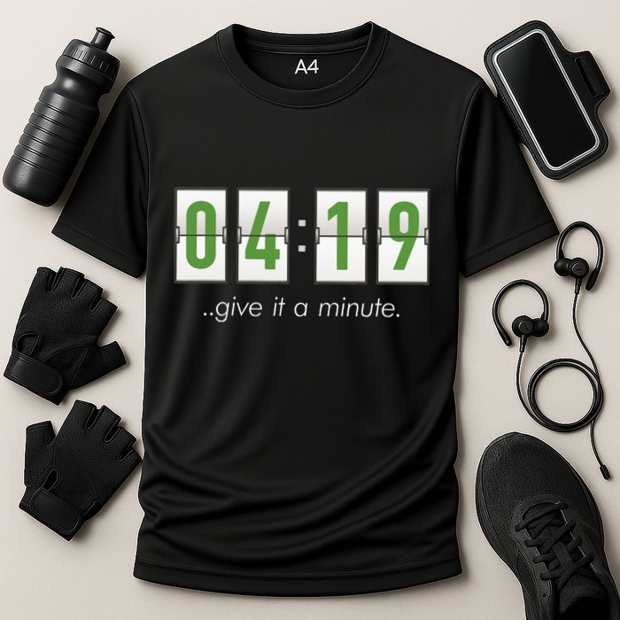 420 Clock 419 Subtle Stoner Marijuana Weed Humor Cooling Performance Crew T-Shirt
