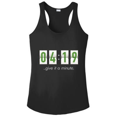 420 Clock 419 Subtle Stoner Marijuana Weed Humor Ladies PosiCharge Competitor Racerback Tank