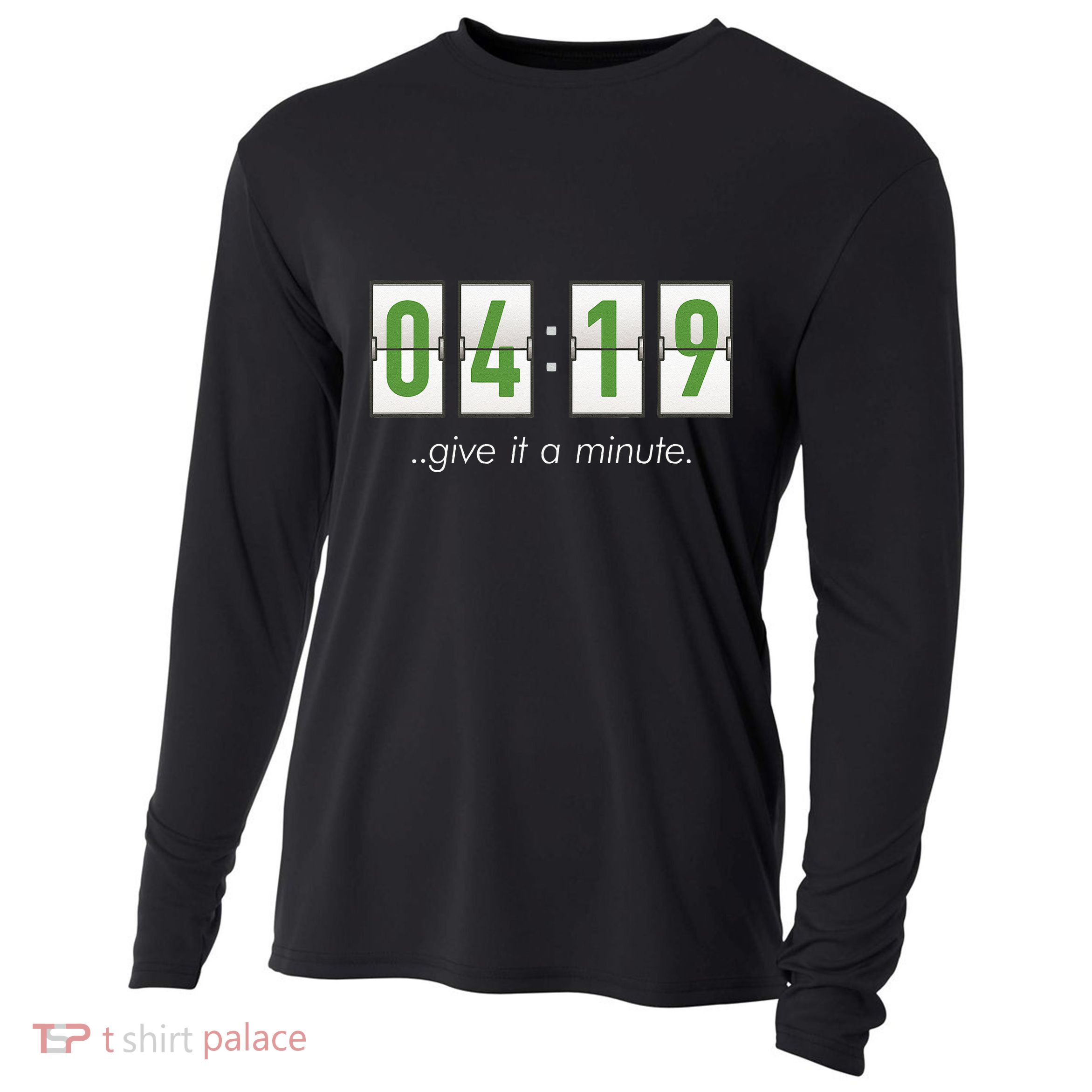 420 Clock 419 Subtle Stoner Marijuana Weed Humor Cooling Performance Long Sleeve Crew