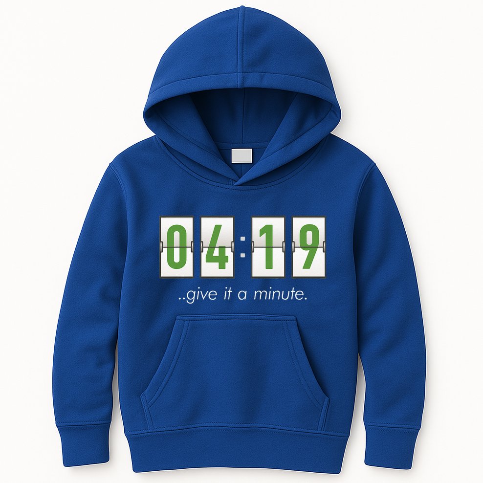 420 Clock 419 Subtle Stoner Marijuana Weed Humor Kids Hoodie