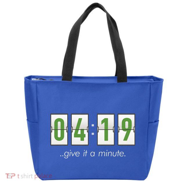 420 Clock 419 Subtle Stoner Marijuana Weed Humor Zip Tote Bag