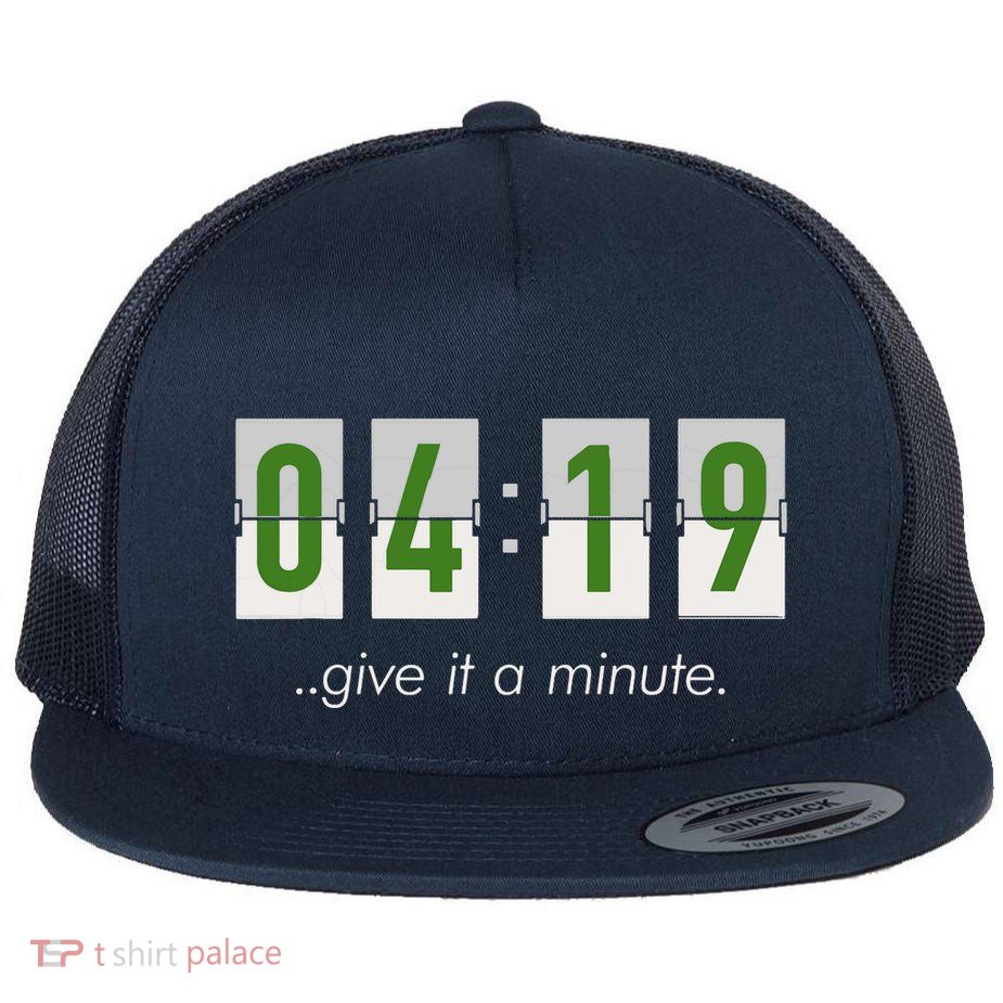 420 Clock 419 Subtle Stoner Marijuana Weed Humor Flatbill Hat