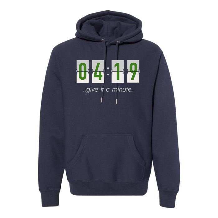 420 Clock 419 Subtle Stoner Marijuana Weed Humor Premium Hoodie