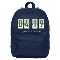 420 Clock 419 Subtle Stoner Marijuana Weed Humor 16 in Basic Backpack