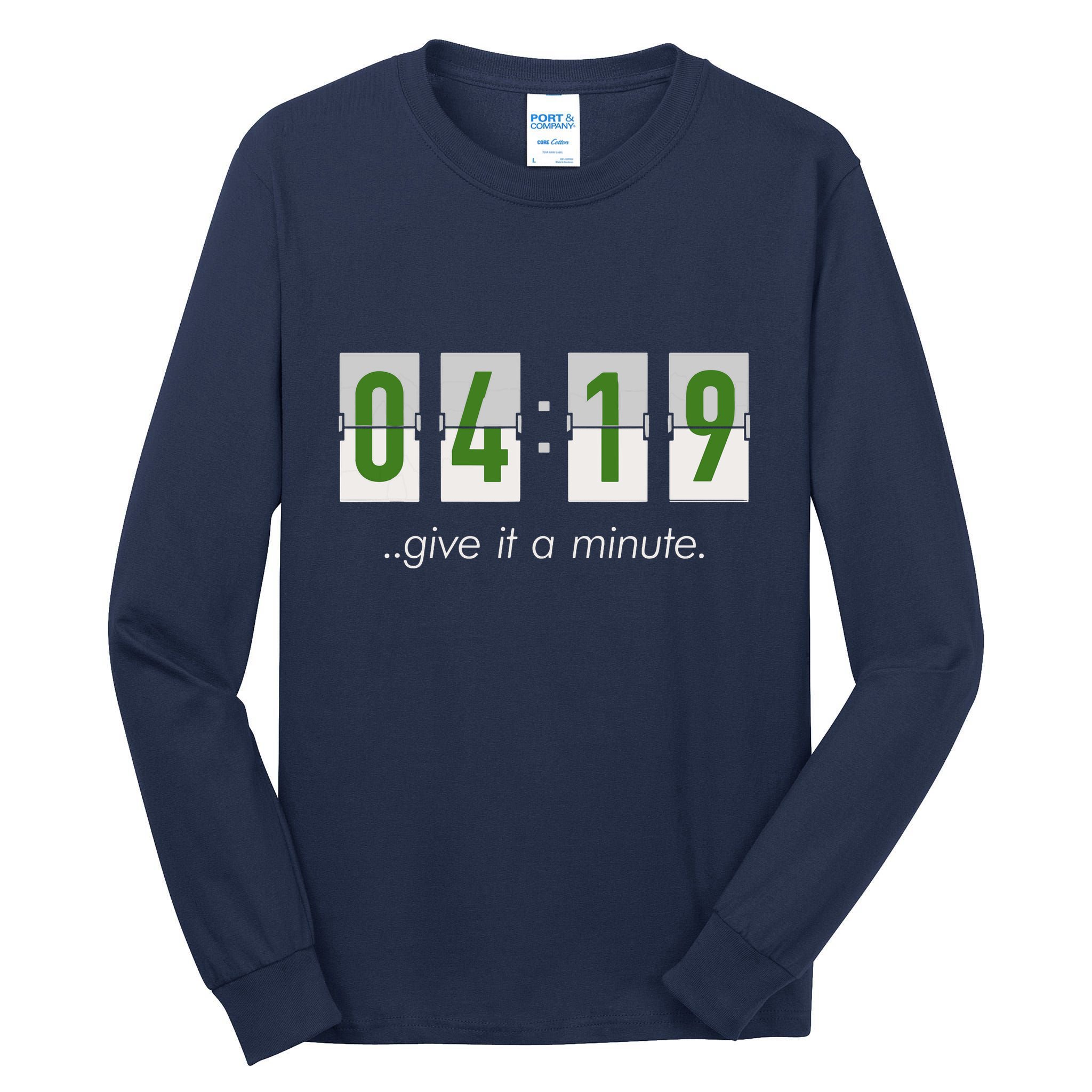 420 Clock 419 Subtle Stoner Marijuana Weed Humor Tall Long Sleeve T-Shirt