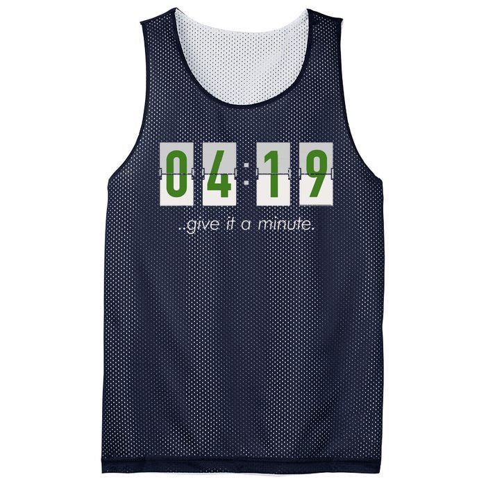 420 Clock 419 Subtle Stoner Marijuana Weed Humor Mesh Reversible Basketball Jersey Tank