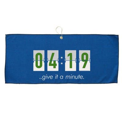 420 Clock 419 Subtle Stoner Marijuana Weed Humor Large Microfiber Waffle Golf Towel
